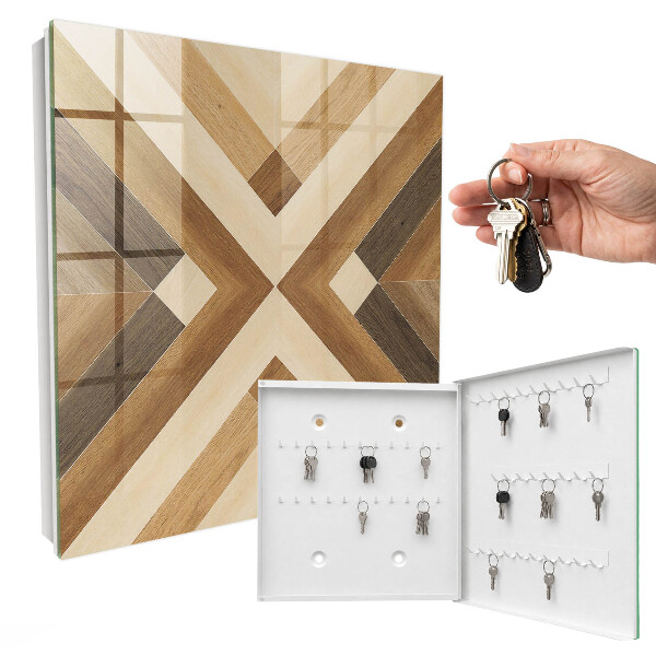 Key cabinet for wall Wooden elegance