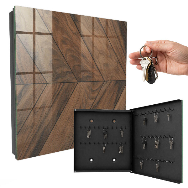Key box Wooden fish bone