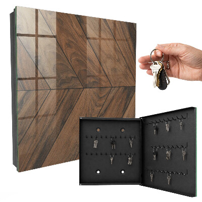 Key box Wooden fish bone