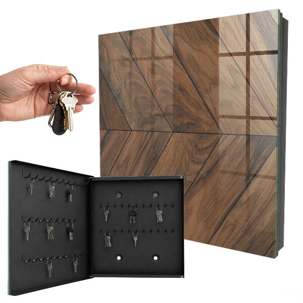Key box Wooden fish bone