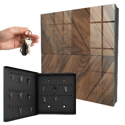 Key box Wooden fish bone