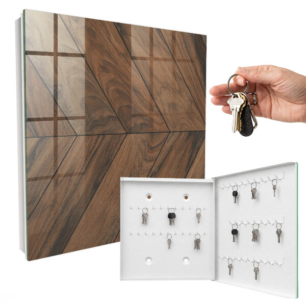 Key box Wooden fish bone