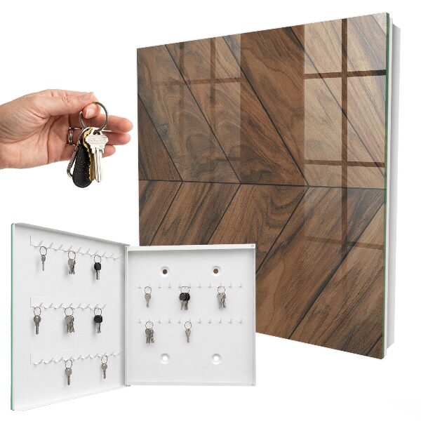 Key box Wooden fish bone