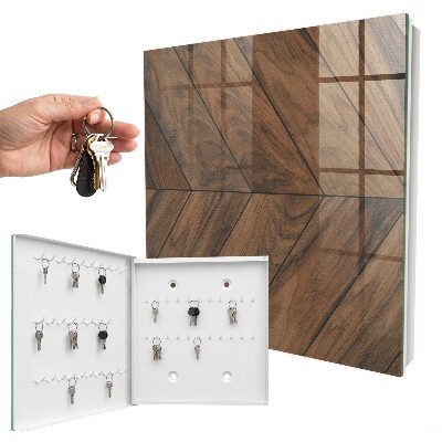 Key box Wooden fish bone