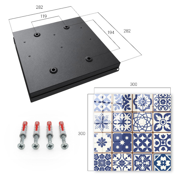 Key storage box Retro mosaic