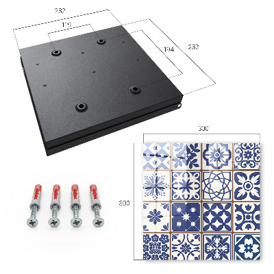 Key storage box Retro mosaic