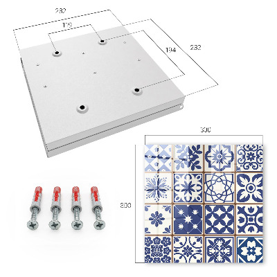 Key storage box Retro mosaic