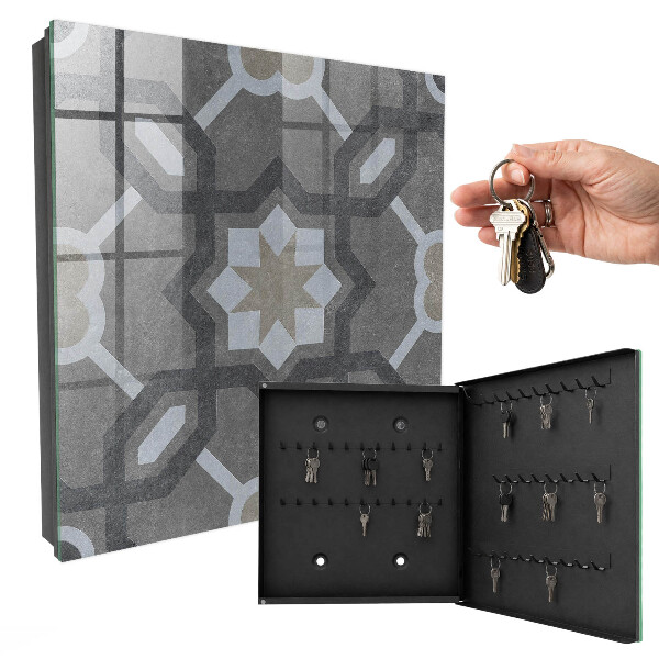 Key cabinet for wall Geometric elegance