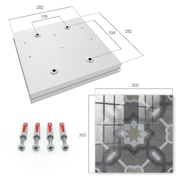 Key cabinet for wall Geometric elegance