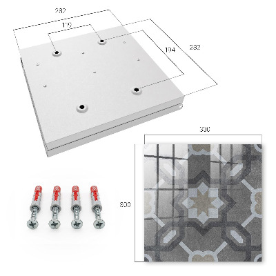 Key cabinet for wall Geometric elegance