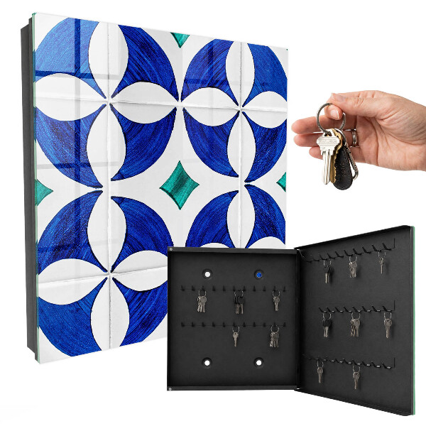 Key storage box Geometric motif