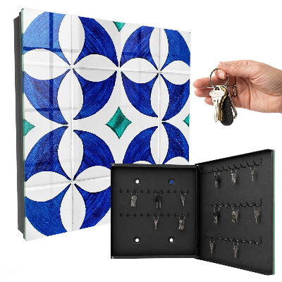 Key storage box Geometric motif