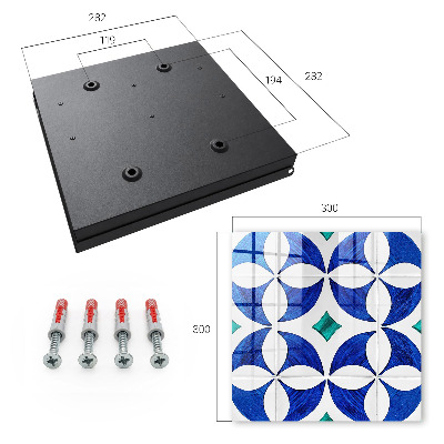 Key storage box Geometric motif