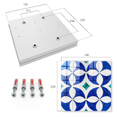Key storage box Geometric motif