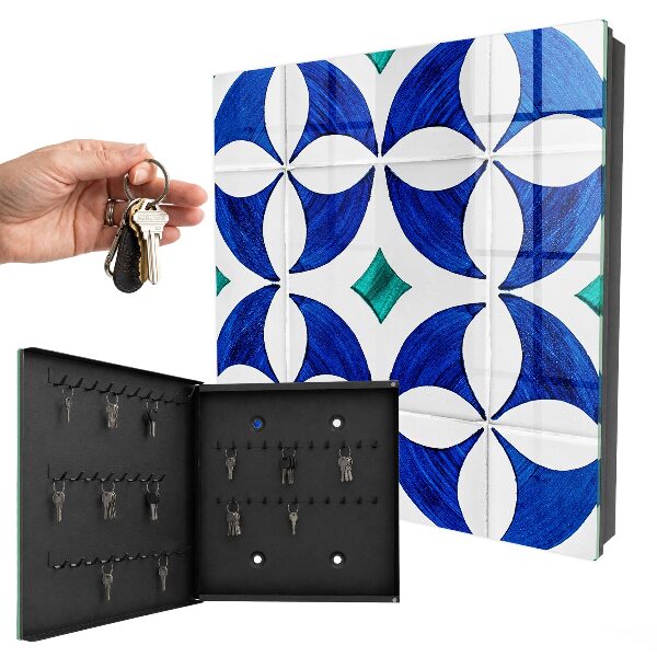 Key storage box Geometric motif
