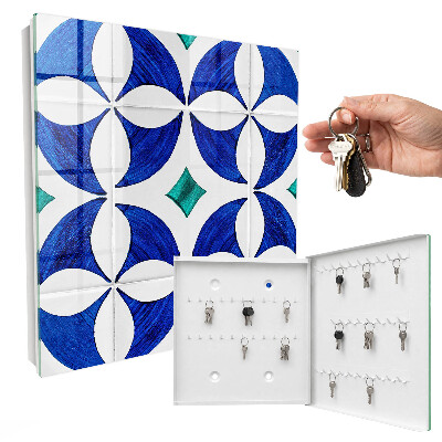 Key storage box Geometric motif