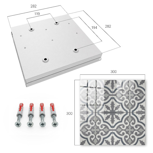 Key box Geometric pattern