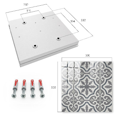 Key box Geometric pattern
