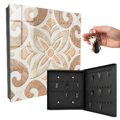 Key storage box Beige elegance