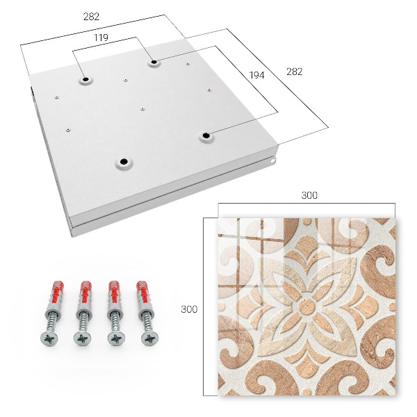 Key storage box Beige elegance