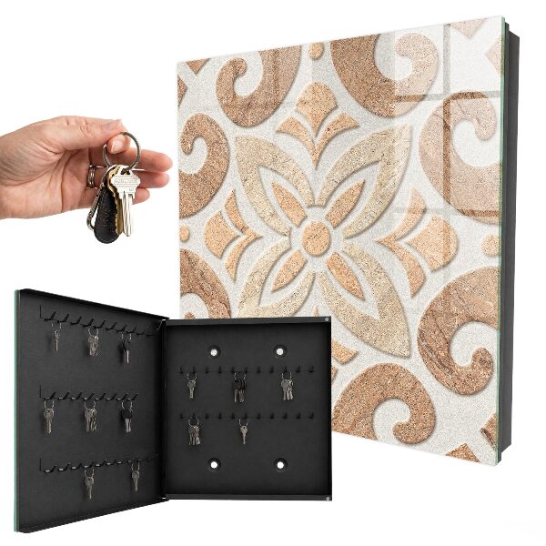 Key storage box Beige elegance