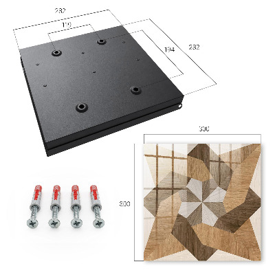 Key cabinet for wall Wooden star