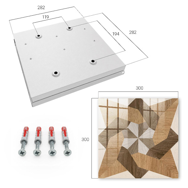 Key cabinet for wall Wooden star