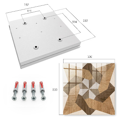 Key cabinet for wall Wooden star