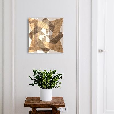 Key cabinet for wall Wooden star