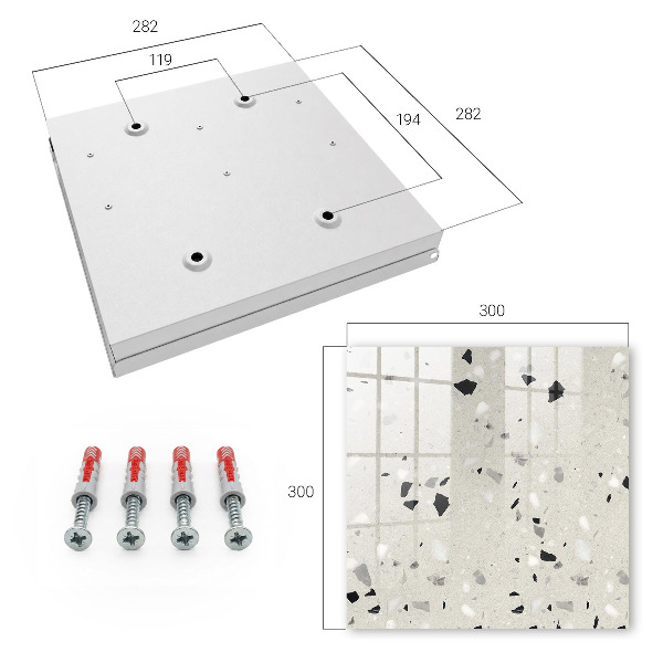 Key box Gray pattern