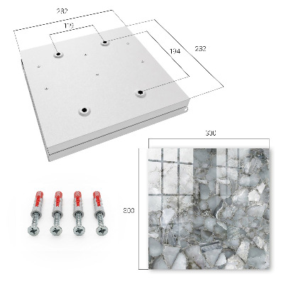 Key box Stone mosaic