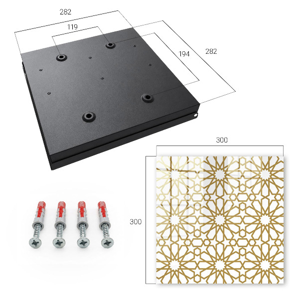 Key storage box Geometric pattern