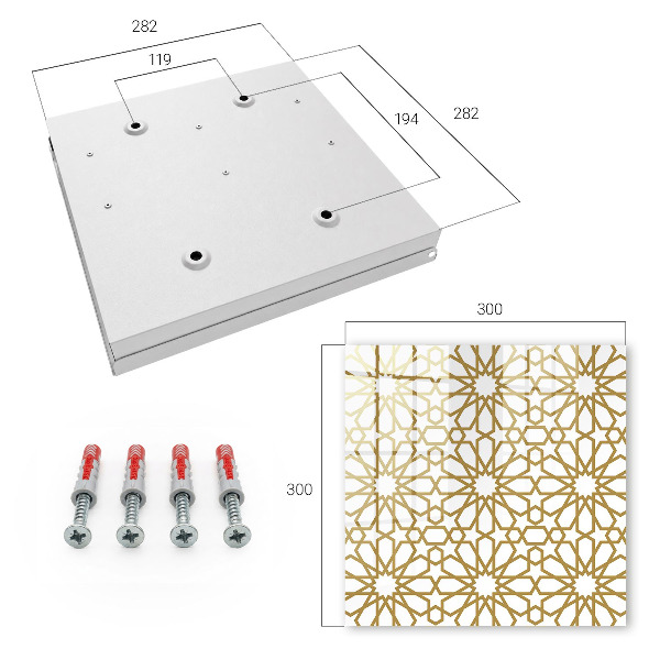 Key storage box Geometric pattern