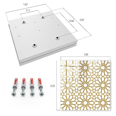 Key storage box Geometric pattern