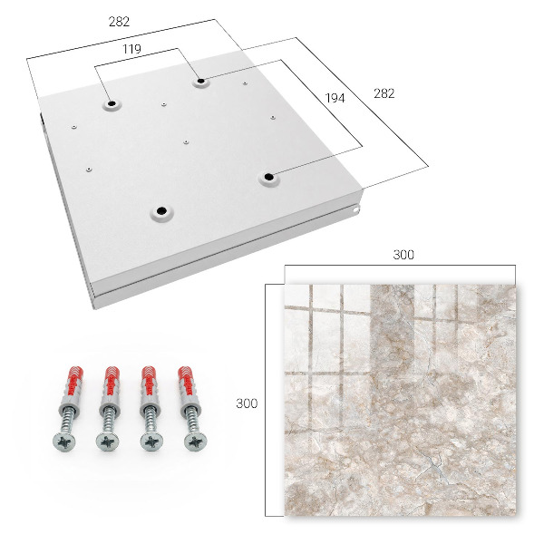 Key cabinet for wall Marble structure