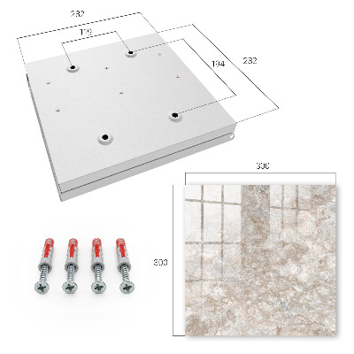 Key cabinet for wall Marble structure