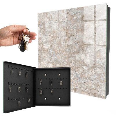 Key cabinet for wall Marble structure