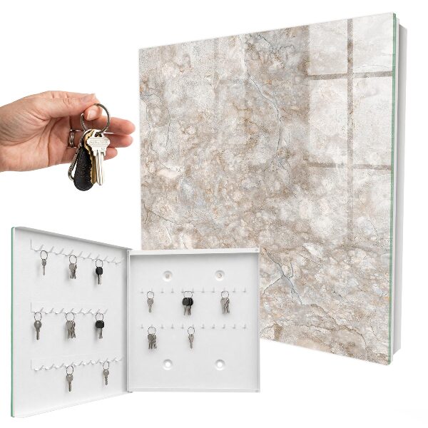 Key cabinet for wall Marble structure