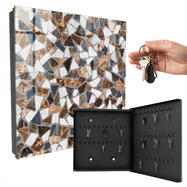 Key storage box Geometric mosaic