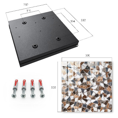 Key storage box Geometric mosaic