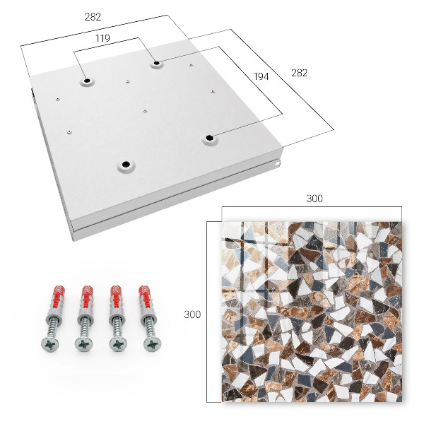 Key storage box Geometric mosaic