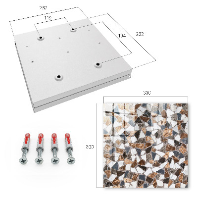 Key storage box Geometric mosaic