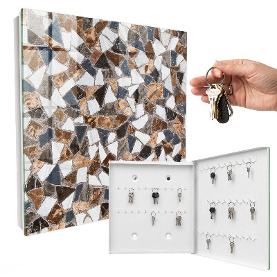 Key storage box Geometric mosaic