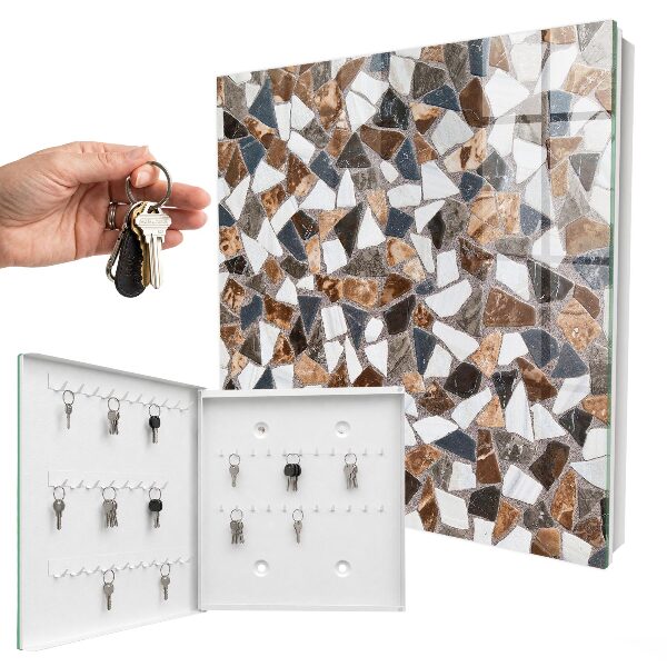 Key storage box Geometric mosaic