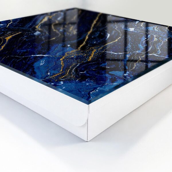 Key storage box Navy blue pattern