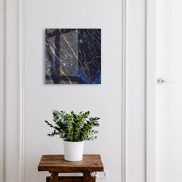 Key storage box Navy blue pattern