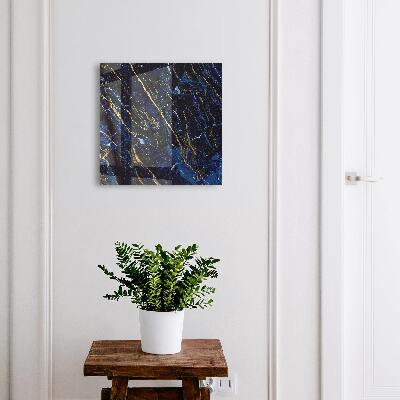 Key storage box Navy blue pattern