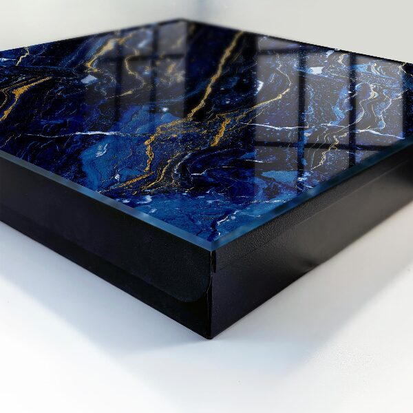 Key storage box Navy blue pattern