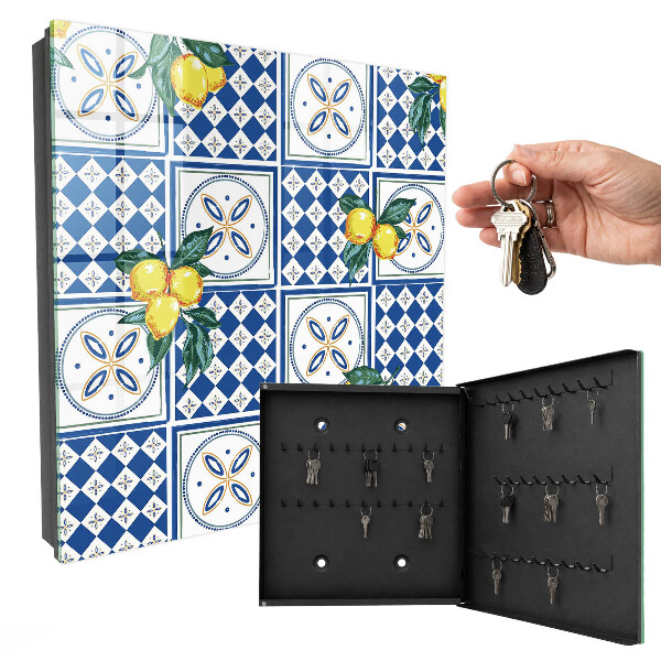 Key cabinet for wall Lemon tiles