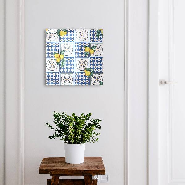 Key cabinet for wall Lemon tiles
